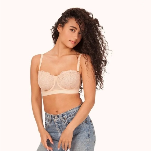 Lively Lace Strapless Bra in Nude - Picture 3 of 4